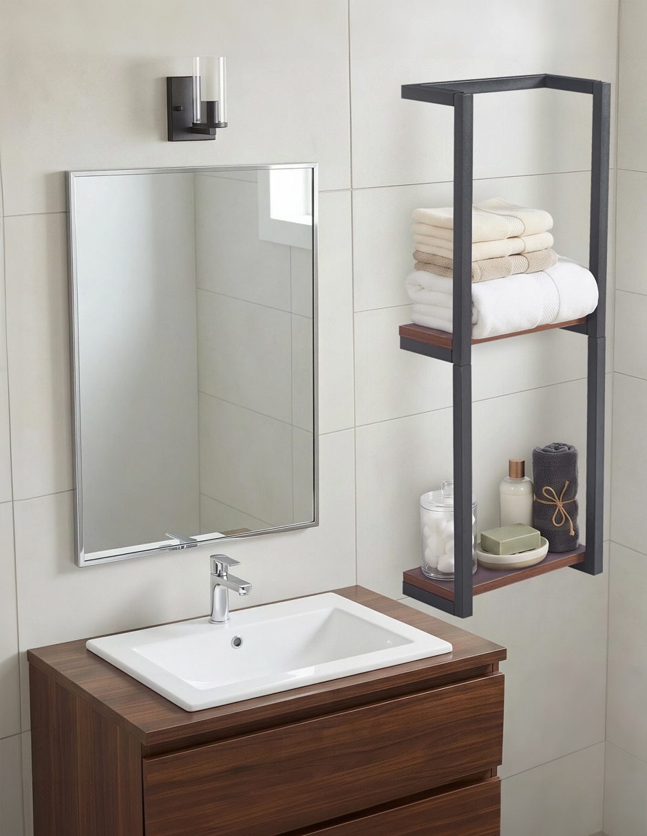 Estante de mdf ilios innova est-6632/negro