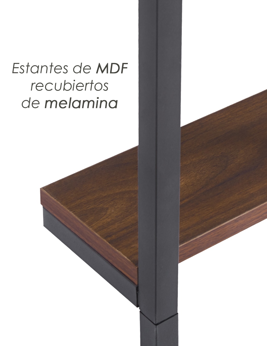 Estante de mdf ilios innova est-6632/negro