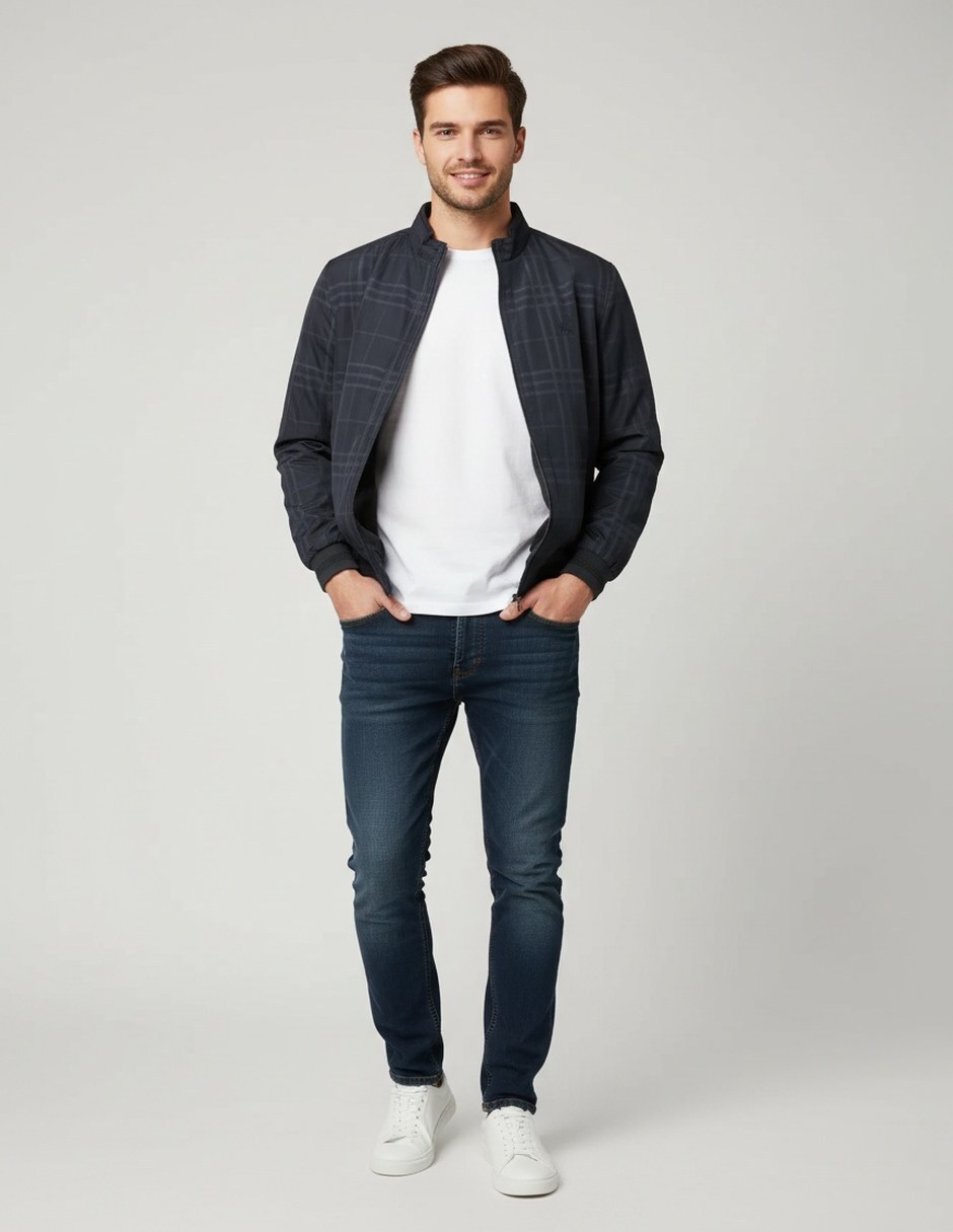 Chamarra bomber polo retro of yatch london reversible para hombre