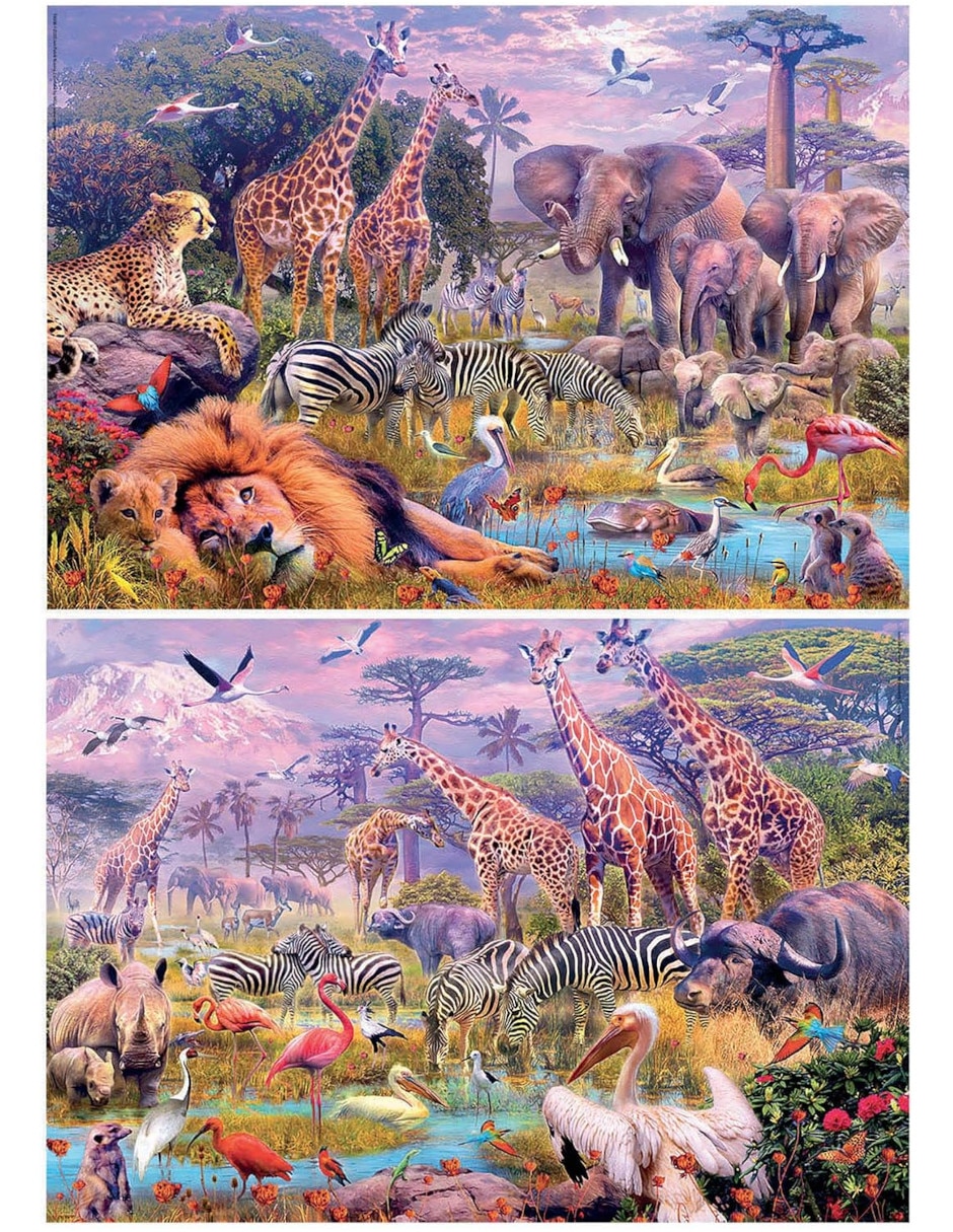Animales Animales Salvajes 200 piezas 2