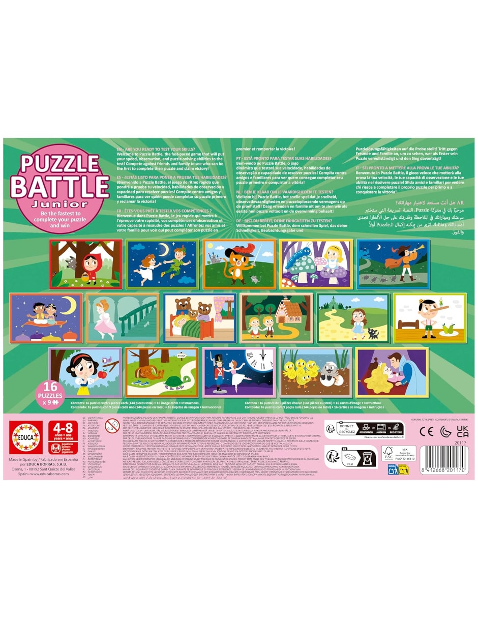 Rompecabezas cuentos puzzle battle jr. Cuentos 144 piezas 3