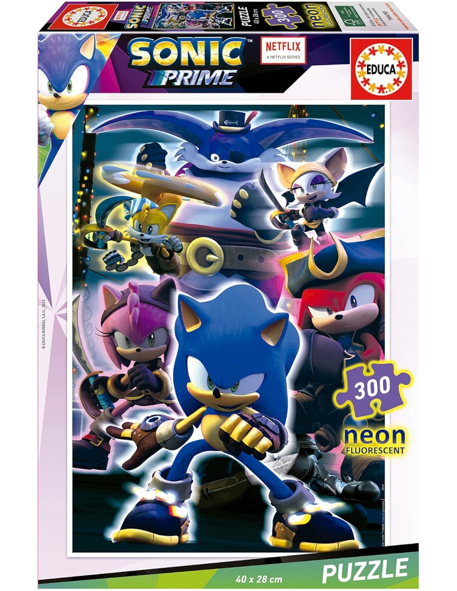 Rompecabezas película sonic prime neón 300 piezas
