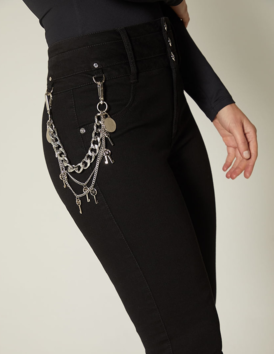 Jeans regular ultra slim cintura alta indigo miner para mujer 4