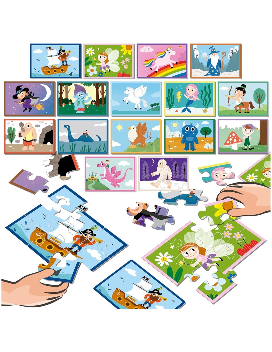 Rompecabezas bosque mágico puzzle battle jr. Fantasía 144 piezas 2