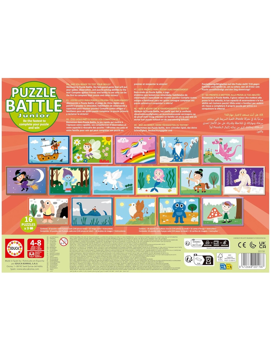 Rompecabezas bosque mágico puzzle battle jr. Fantasía 144 piezas 3