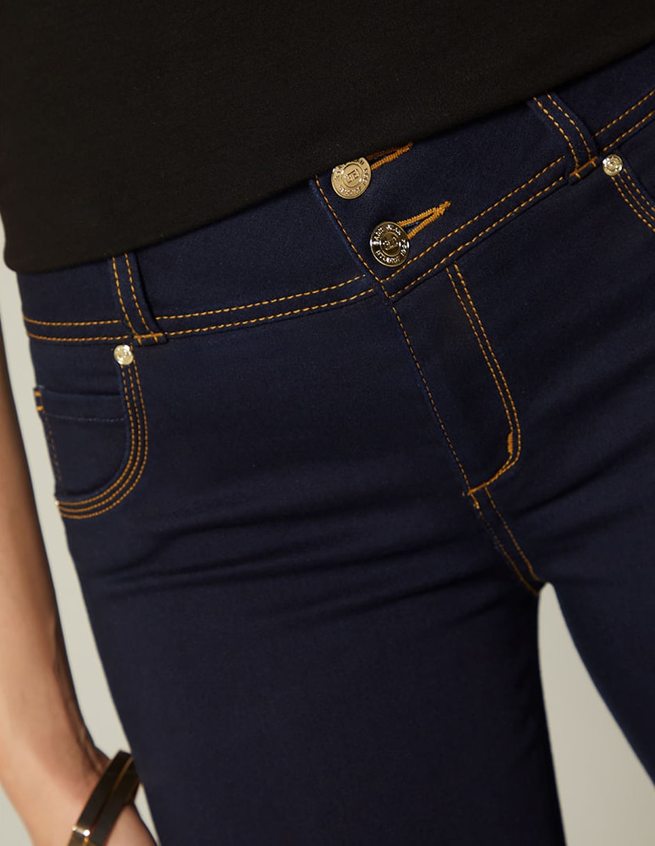 Jeans regular ultra slim cintura studio f estocolmo crawford light para mujer