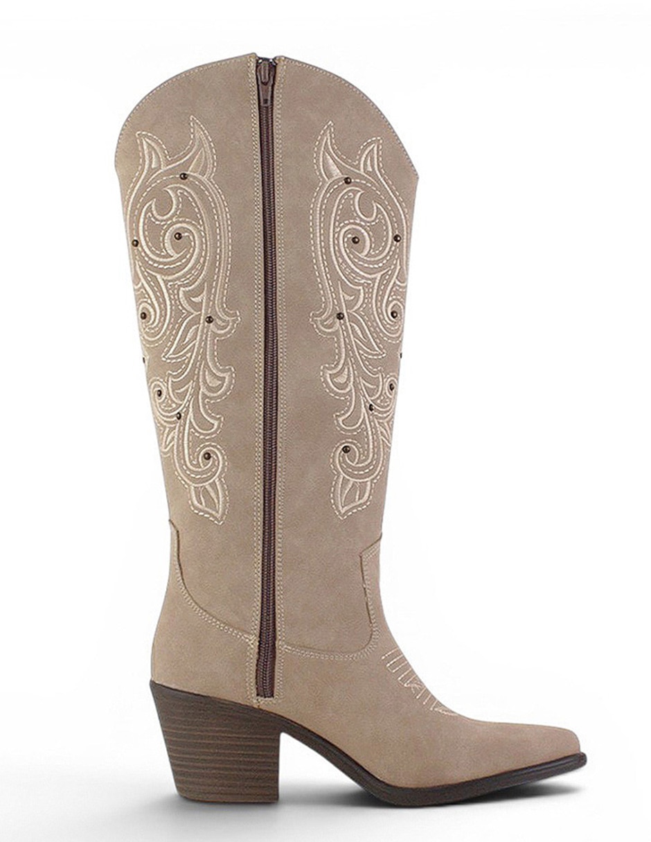 Bota cowboy abajo de la rodilla para mujer 4