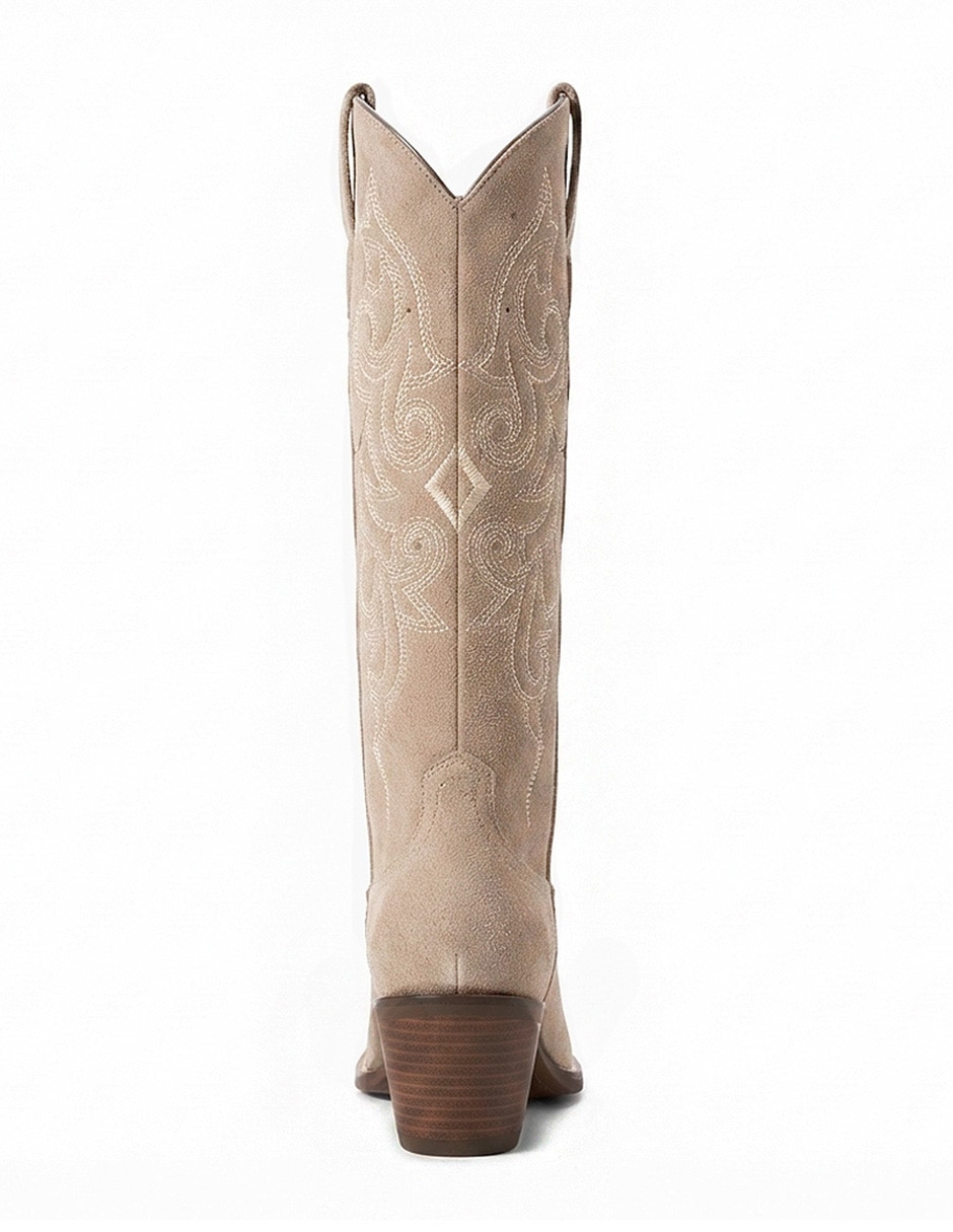 Bota cowboy abajo de la rodilla para mujer 5