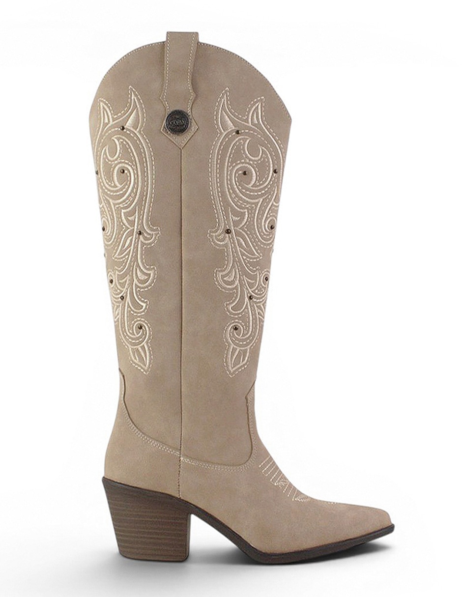 Bota cowboy abajo de la rodilla para mujer 8