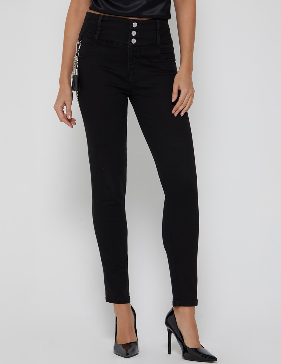 Jeans regular ultra slim cintura alta studio f miner para mujer