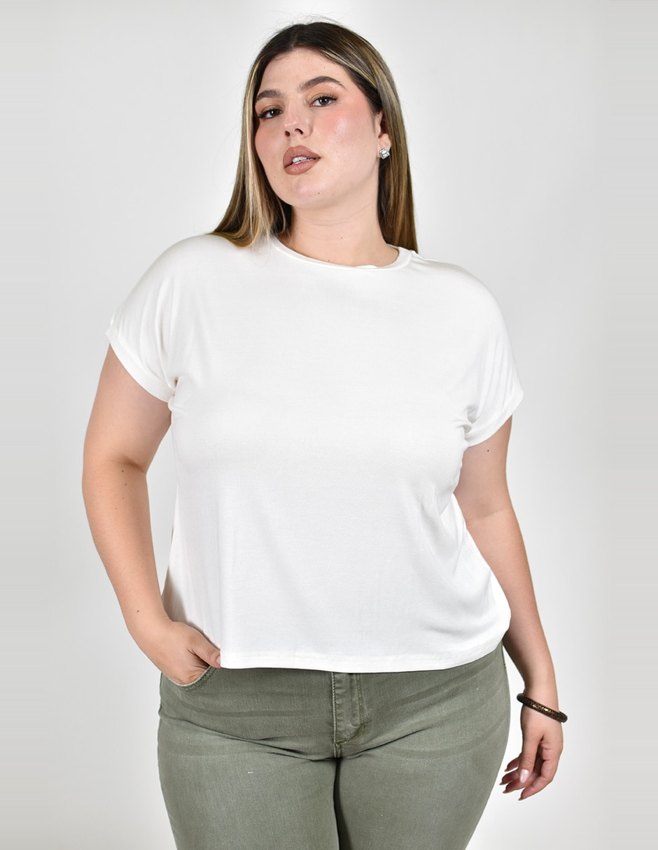 Manga Corta Cuello Redondo Para Mujer Manga Corta Cuello Redondo Para Mujer
