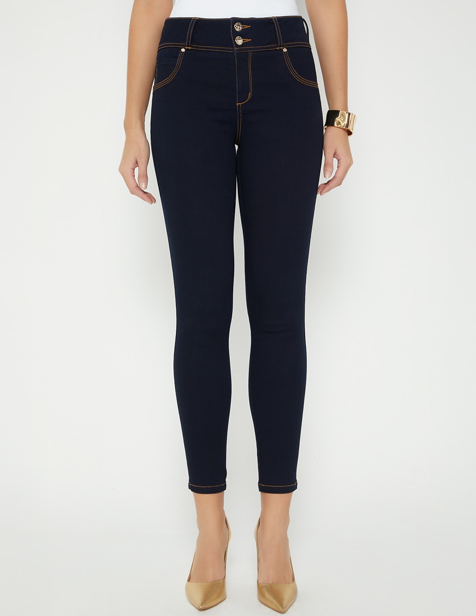 Jeans regular ultra slim cintura studio f indigo estocolmo crawford light para mujer