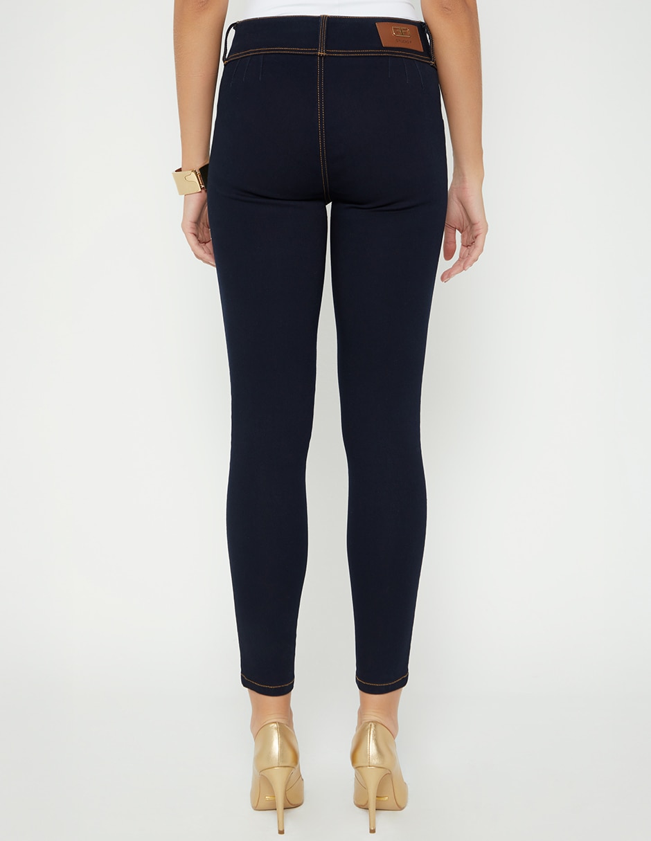 Jeans regular ultra slim cintura studio f indigo estocolmo crawford light para mujer
