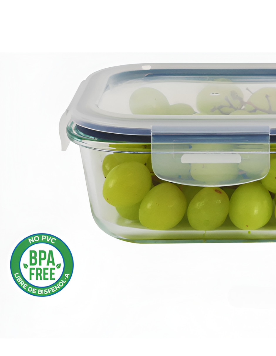 Set de contenedor para refrigerador de vidrio 10 piezas 4