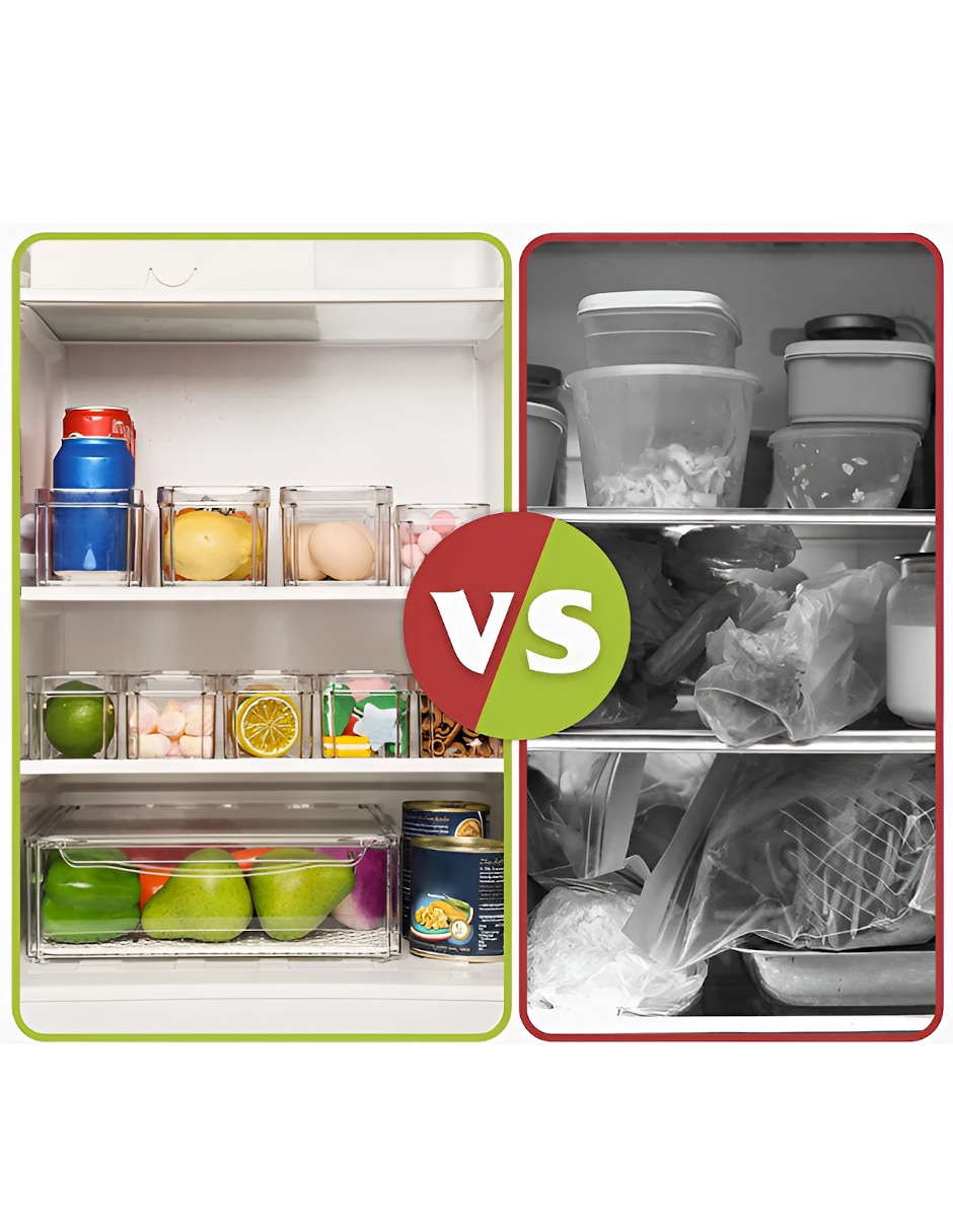 Set de contenedor para refrigerador de plástico 10 piezas 2
