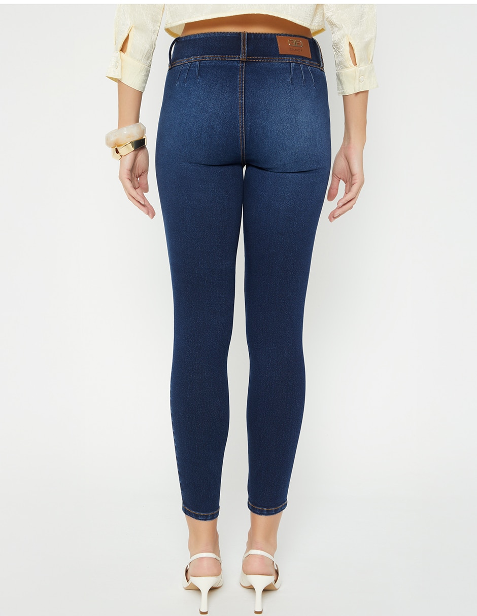 Jeans regular ultra slim cintura studio f indigo estocolmo crawford light para mujer