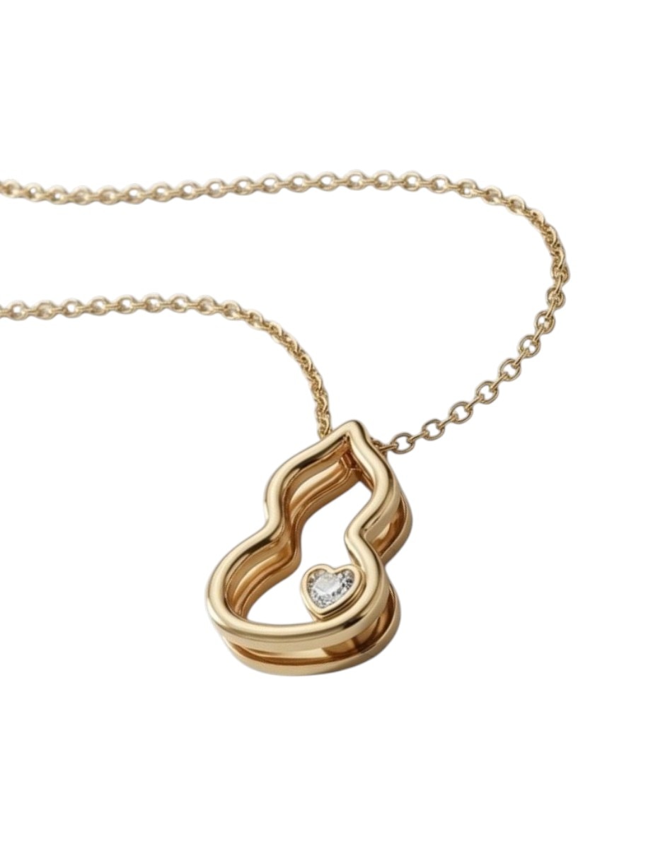 Collar con dije de corazón joyería elegante para mujer de oro laminado 14 k Collar con dije de corazón joyería elegante para mujer de oro laminado 14 k