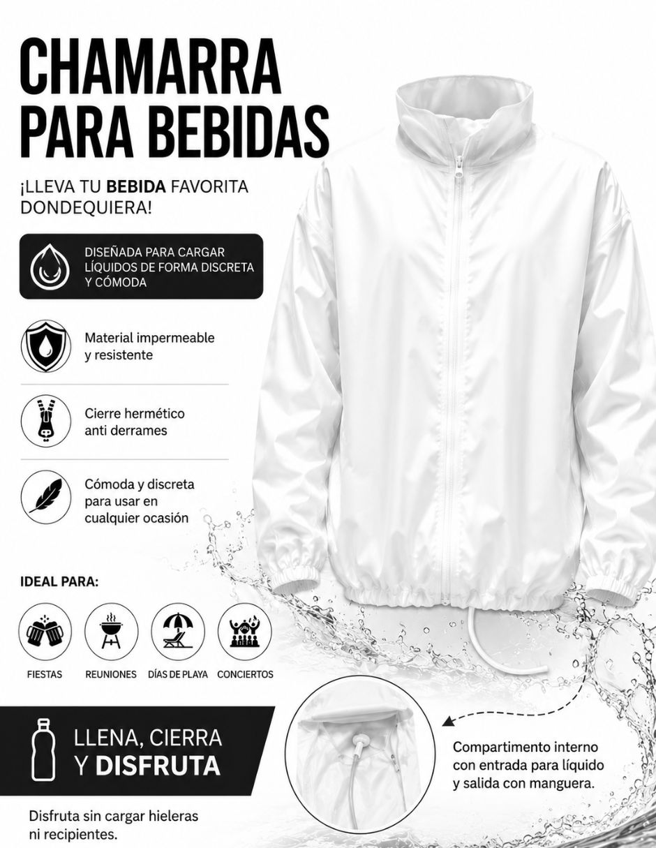 Chamarra rompevientos sí cuello con cierre para hombre 4