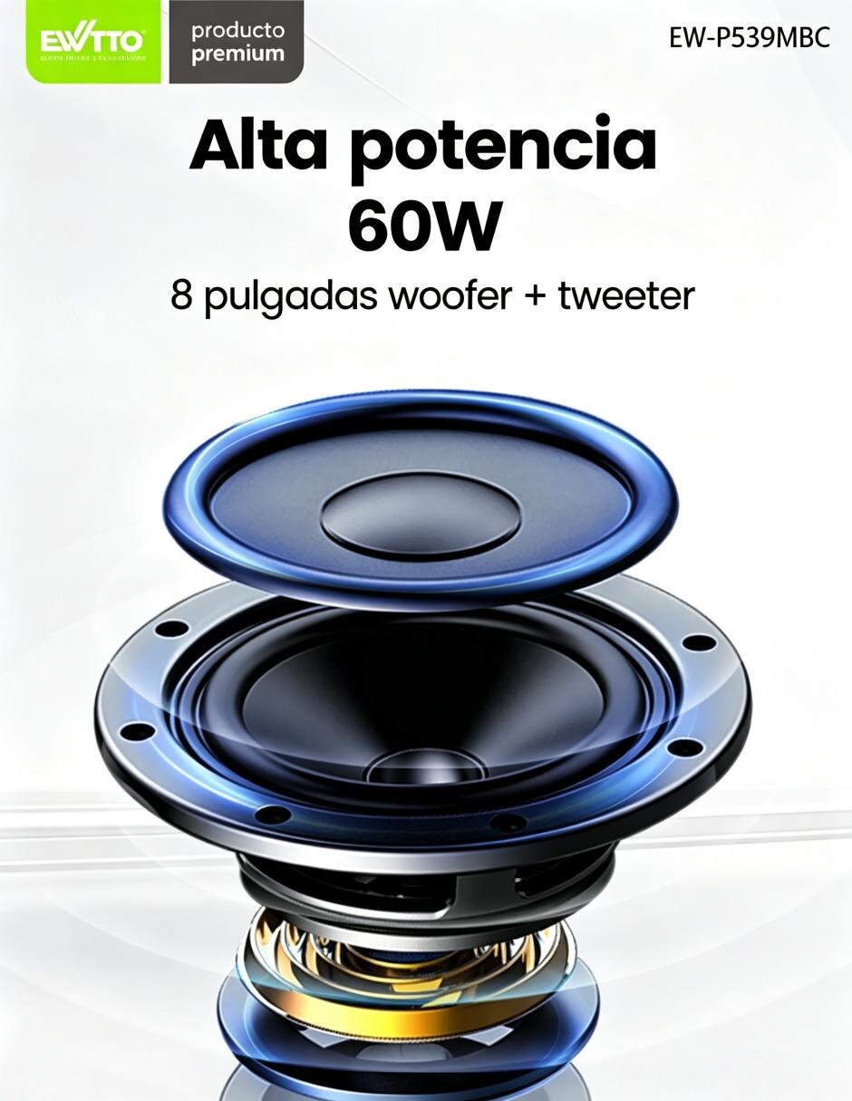 Bocina portátil Bluetooth 4