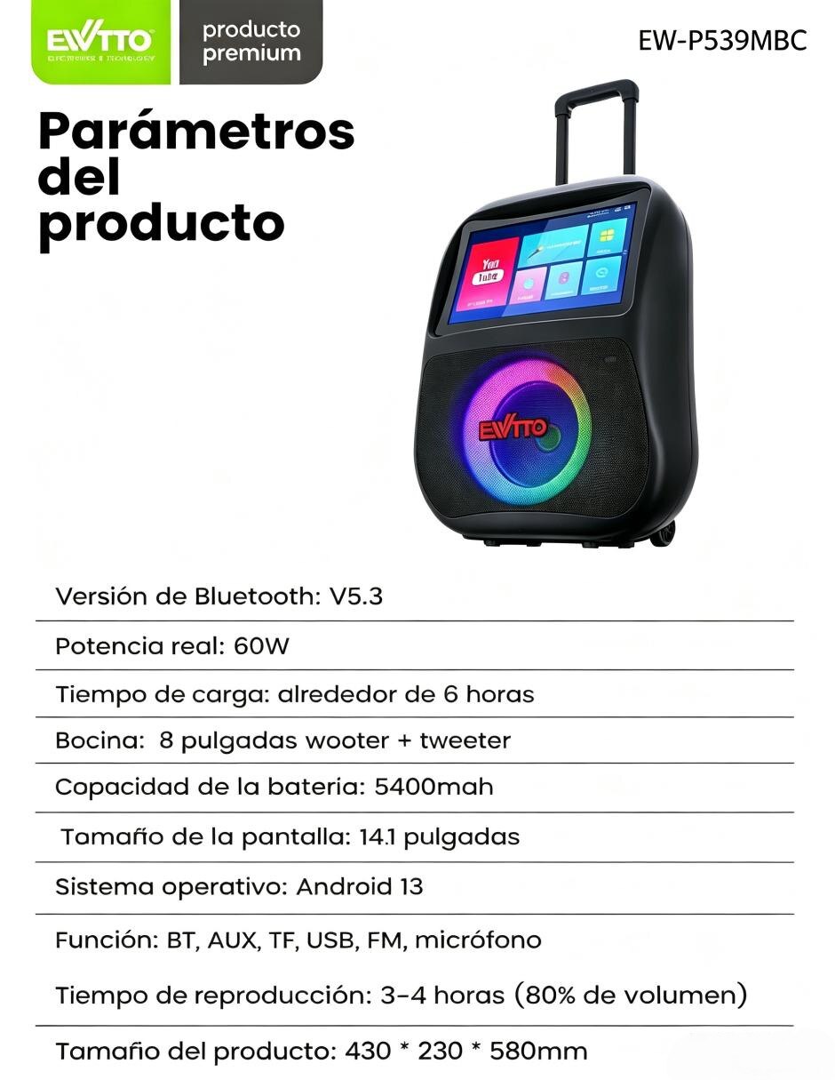 Bocina portátil Bluetooth 5