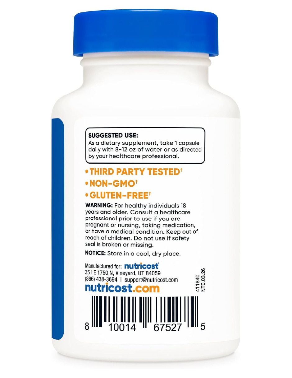 Suplementos alimenticios nutricost tudca ácido tauroursodesoxicólico 250 mg 60 cápsulas nutricost con aminoácidos
