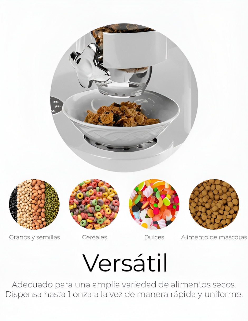 Dispensador de cereal de plástico 2