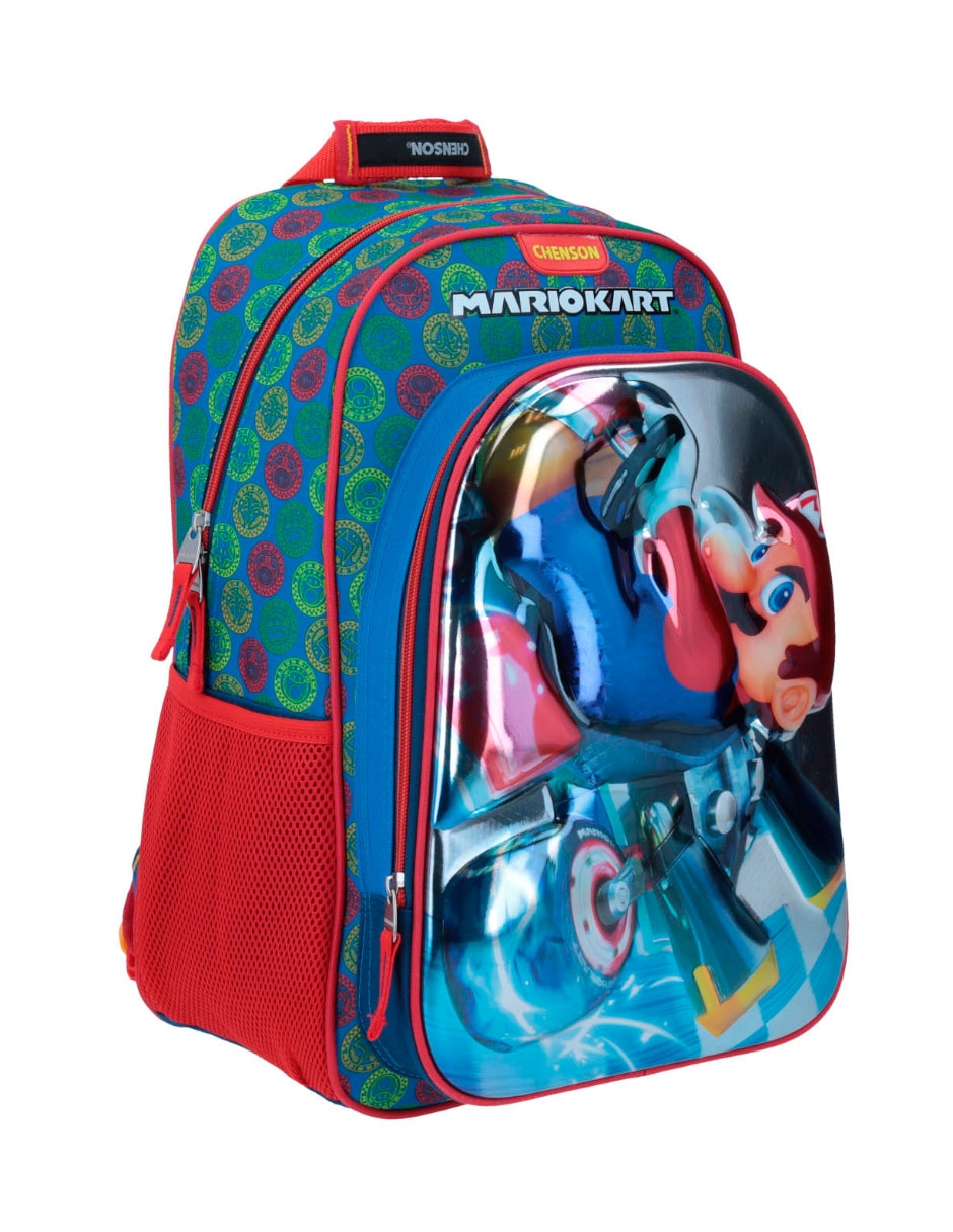 Mochila escolar mario kart escolar para niño 3