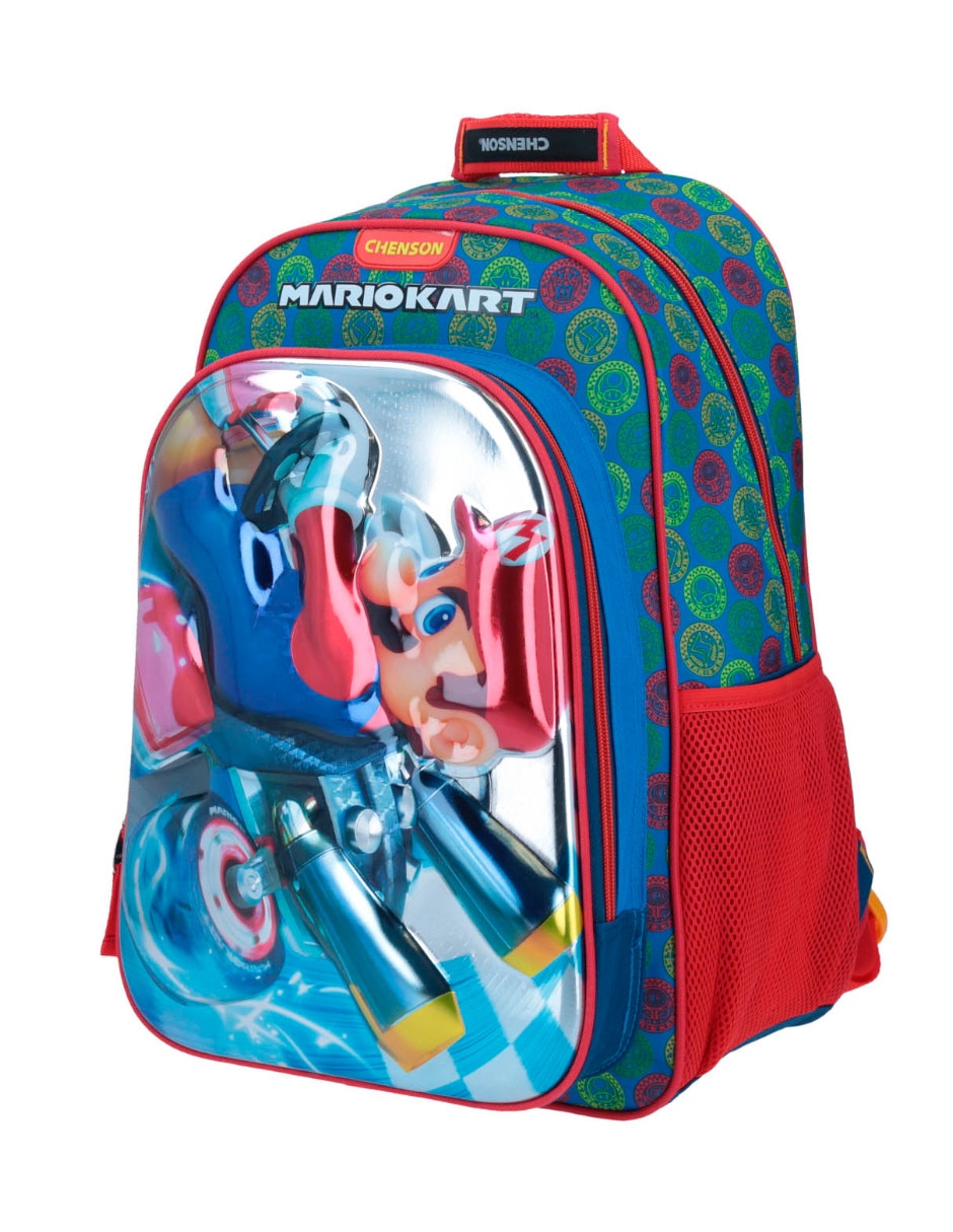 Mochila escolar mario kart escolar para niño 4