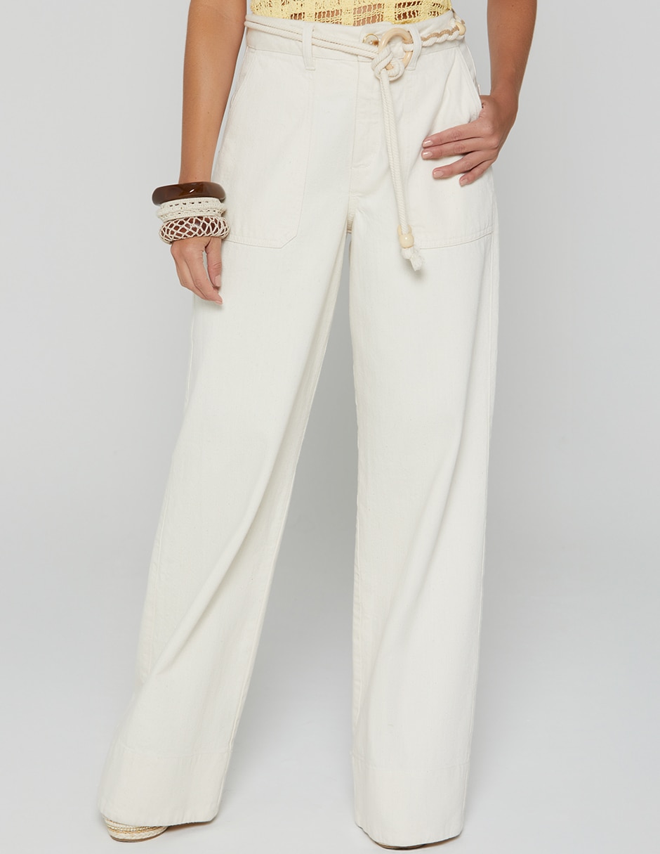 Jeans relaxed wide leg cintura alta indigo utopia para mujer Jeans relaxed wide leg cintura alta indigo utopia para mujer