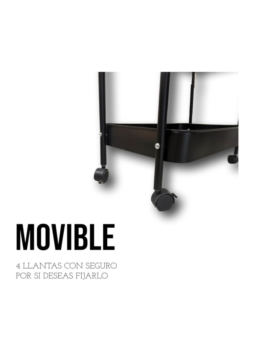 Estante de acero propia familia carrito organizador