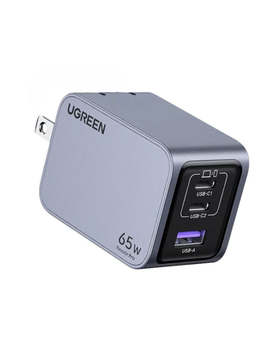 Cargador pared cargador ugreen nexode pro 2 usb-c 1 usb-a 65w de carga rápida usb tipo a + usb tipo c 65 w Cargador pared cargador ugreen nexode pro 2 usb-c 1 usb-a 65w de carga rápida usb tipo a + usb tipo c 65 w