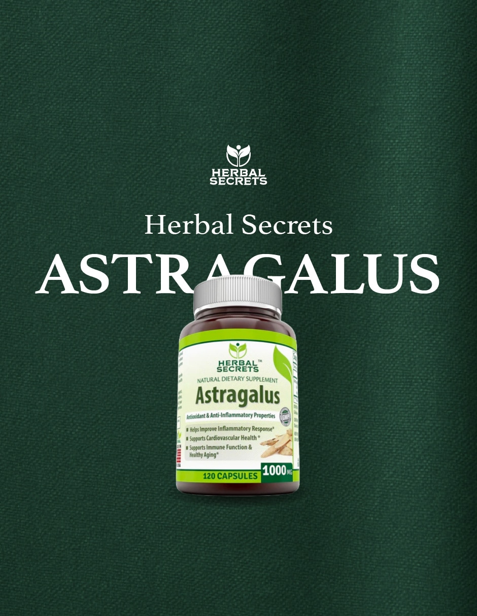 Suplementos alimenticios herbal secrets astragalus 1000 mg bienestar inmune 120 cápsulas herbal secrets con astrágalo