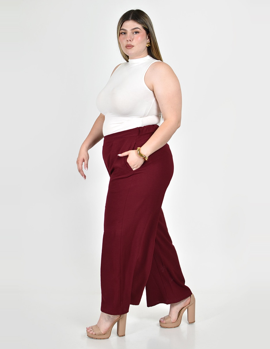 Pantalón regular regular para mujer 2