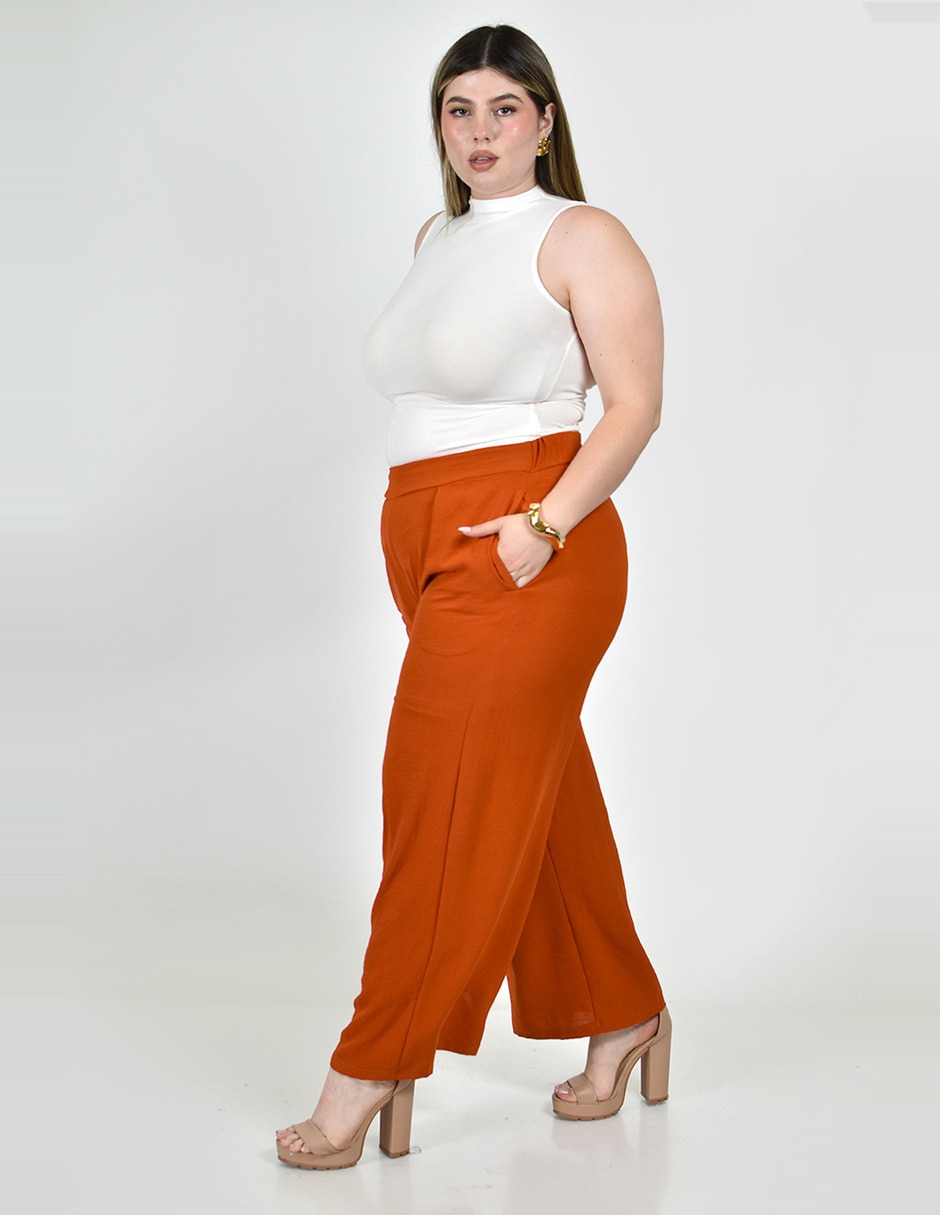 Pantalón regular regular para mujer 2