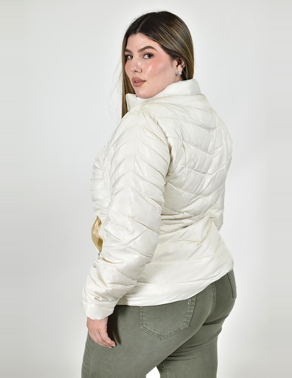 Chamarra acolchada roman fashion para mujer