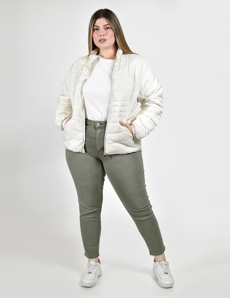 Chamarra acolchada roman fashion para mujer