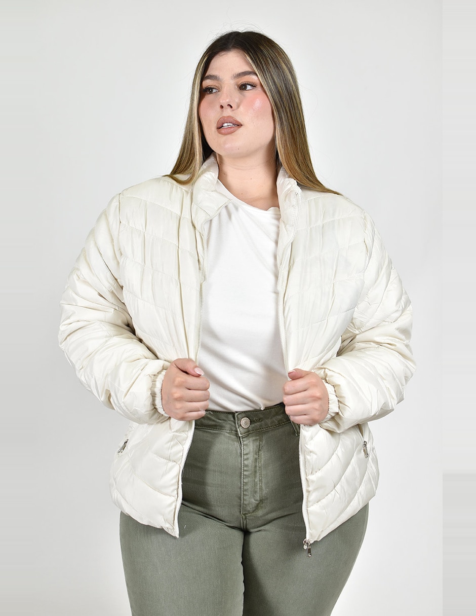 Chamarra acolchada roman fashion para mujer