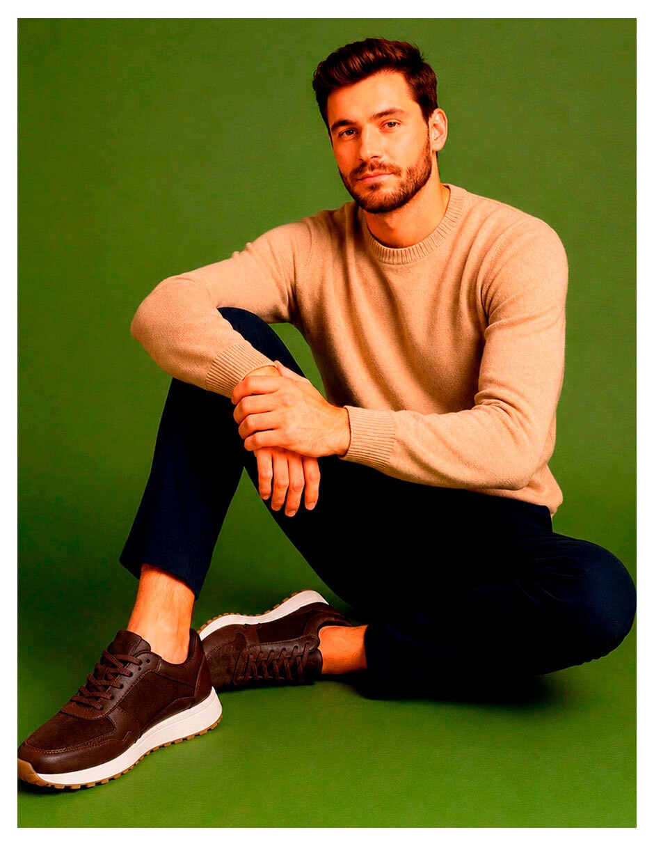 Tenis de piel Knite para hombre