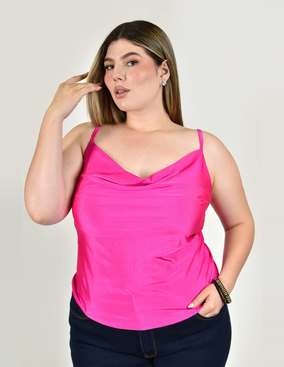Blusa roman fashion sin manga para mujer
