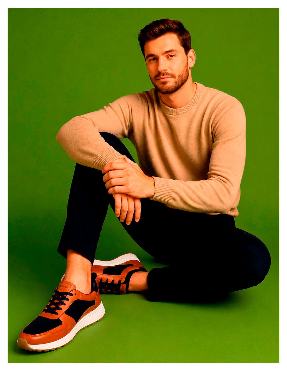 Tenis de piel para hombre 2