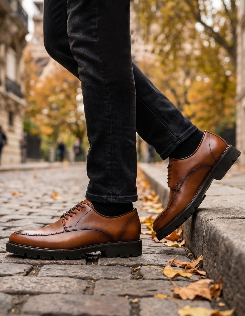 Zapato derby gromo derby para hombre