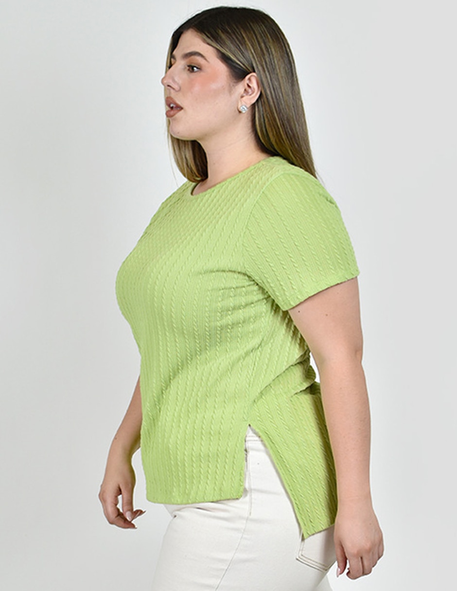 Blusa roman fashion manga corta para mujer