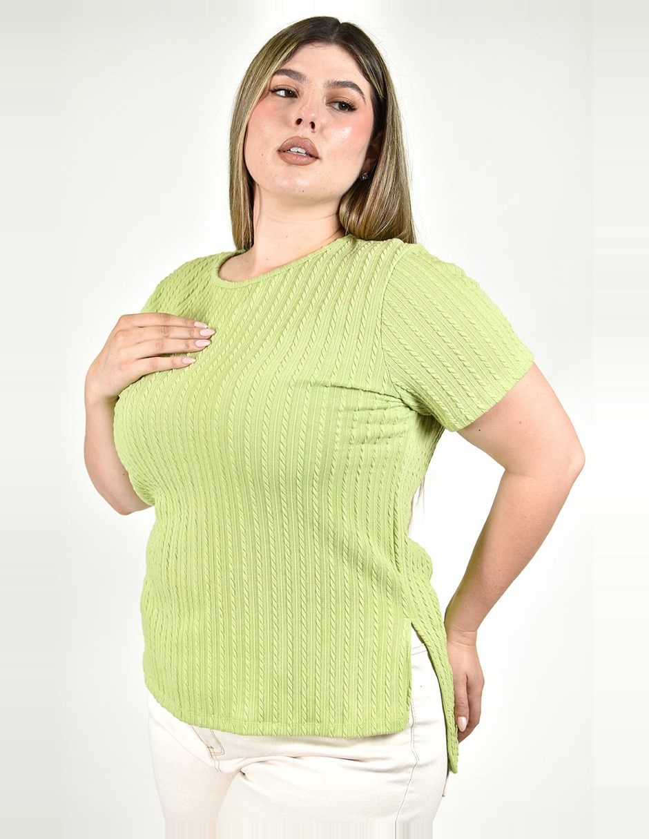 Blusa roman fashion manga corta para mujer