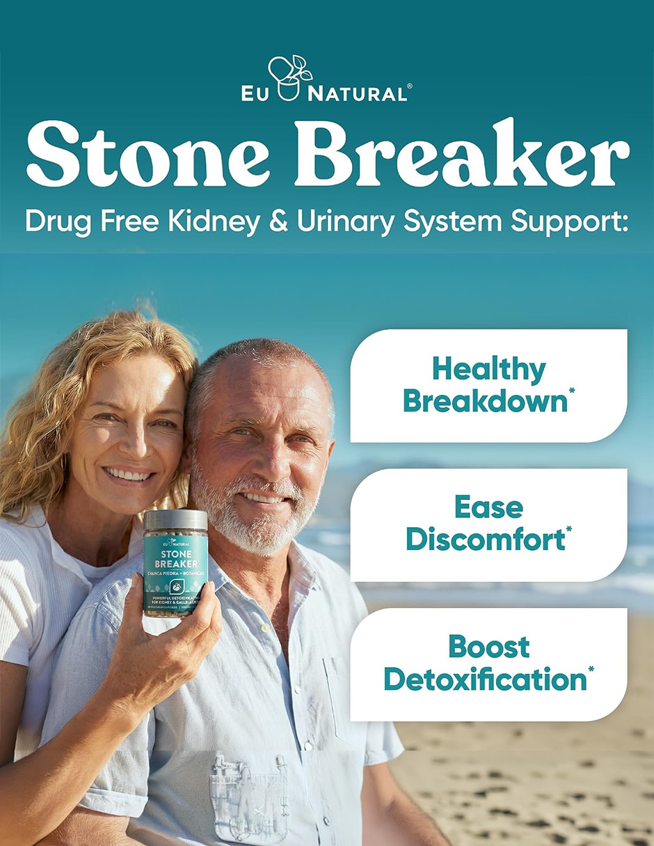 Suplementos alimenticios eu natural stone breaker chanca piedra bienestar renal 60 cápsulas eu natural con chanca piedra