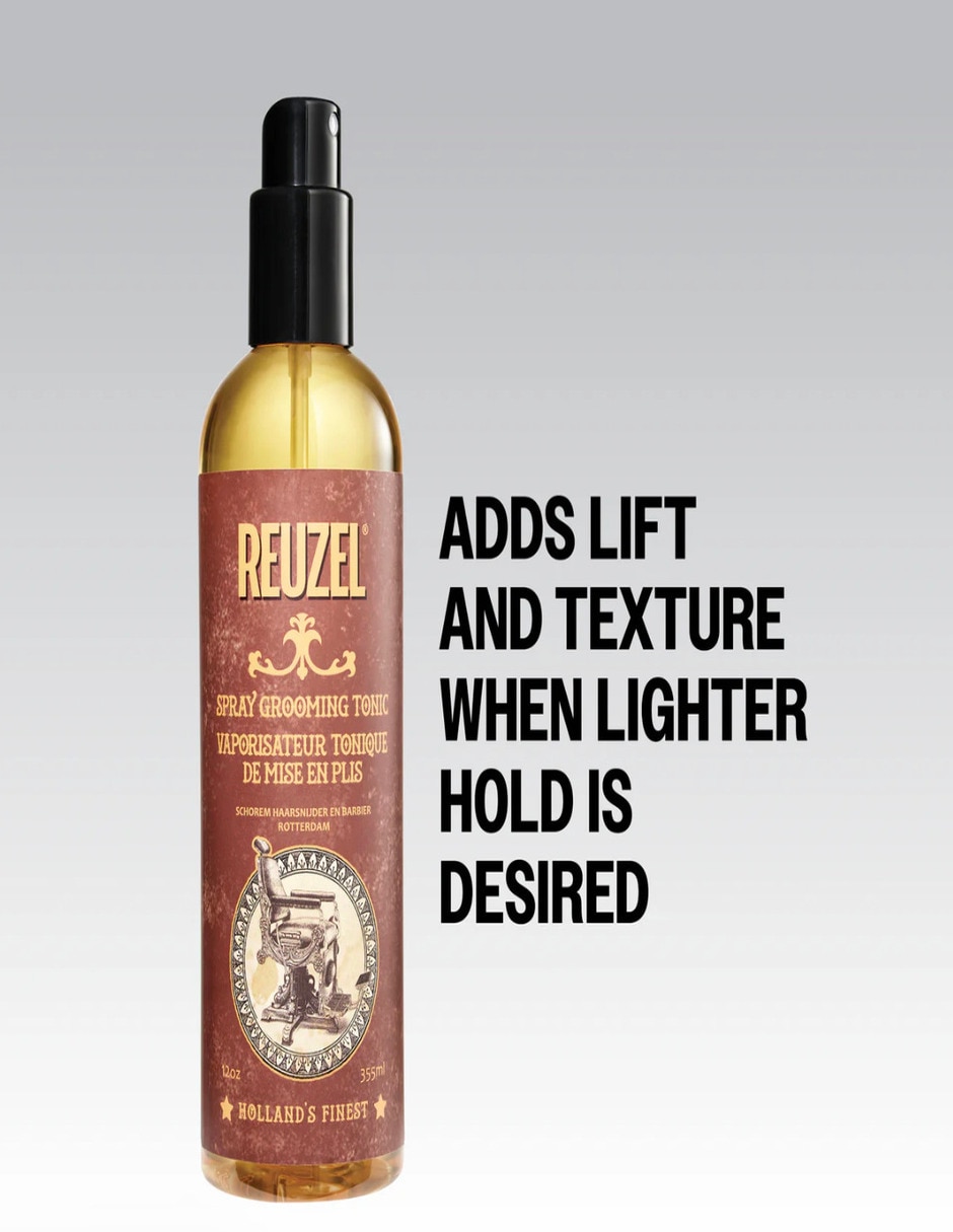 Spray para cabello todo tipo reuzel spray grooming tonic tónico secador y fijador de cabello de hombre fijación ligera base de ag reuzel reuzel spray grooming tonic tónico secador y fijador de cabello de hombre fijación ligera base de ag 100 ml