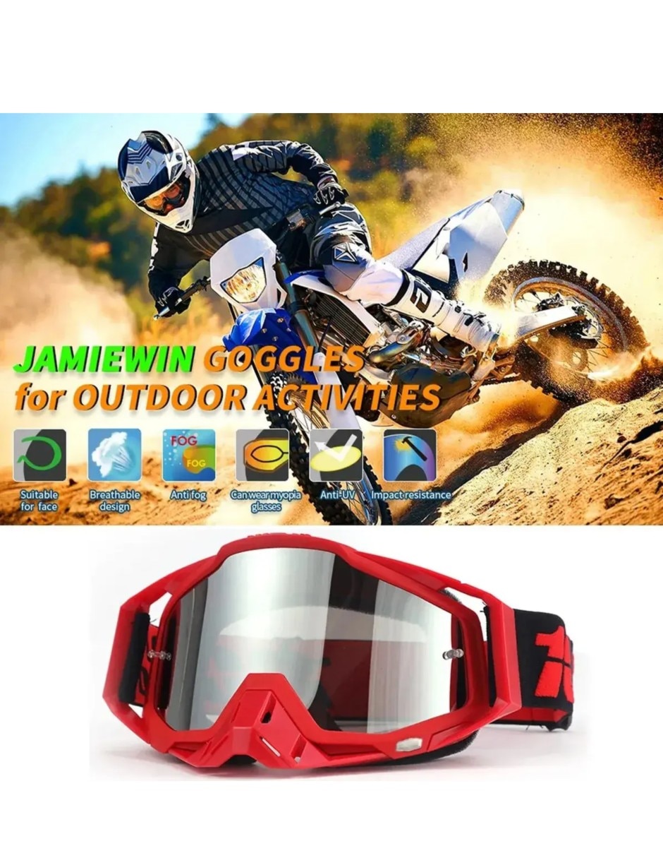 Goggles transparentes para motorsport unisex 2