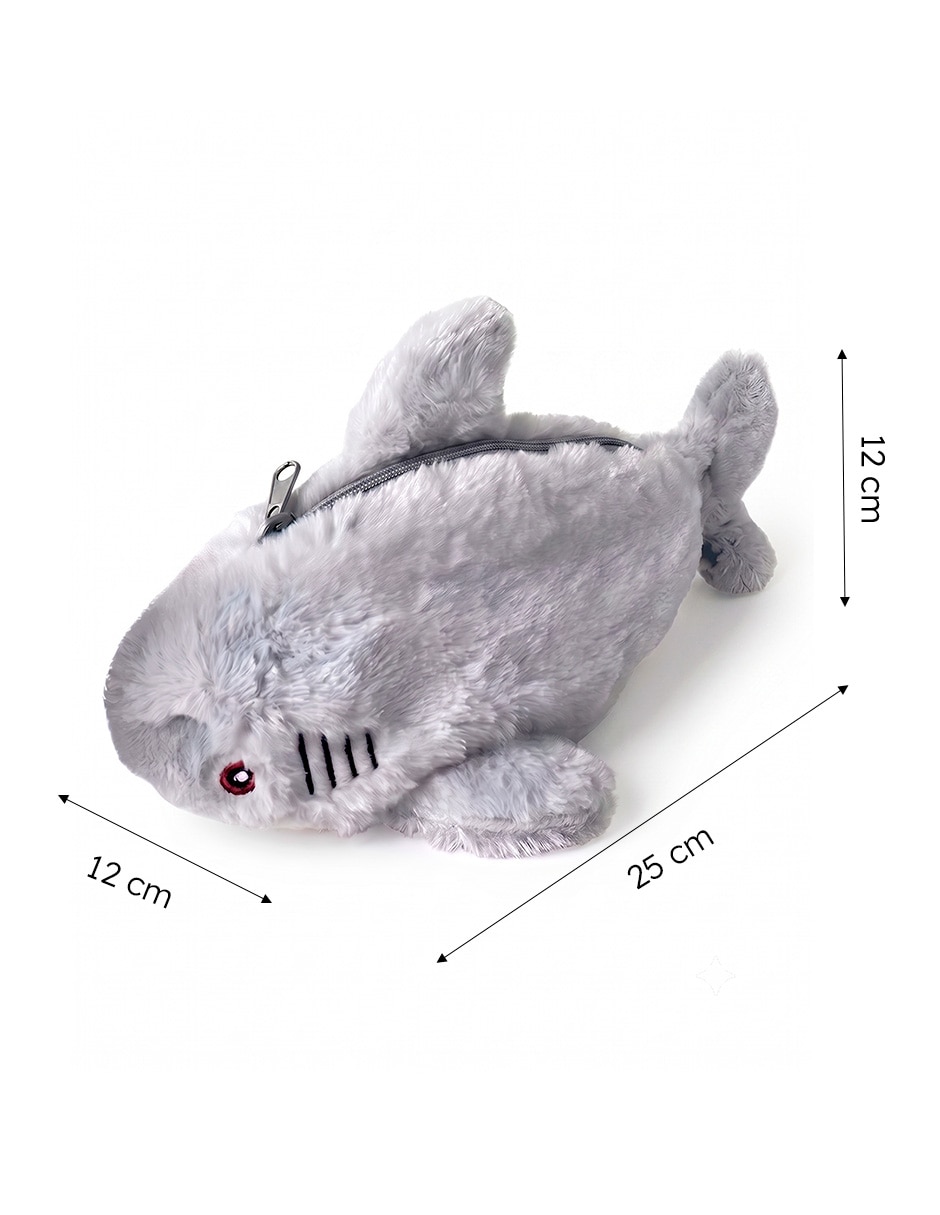 Estuche escolar tiburón unisex 5