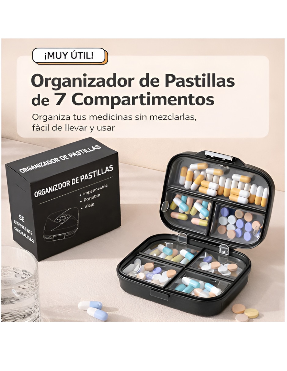 Pastillero 7 compartimentos 3