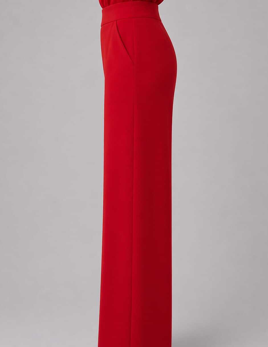 Pantalón regular salsa regular para mujer