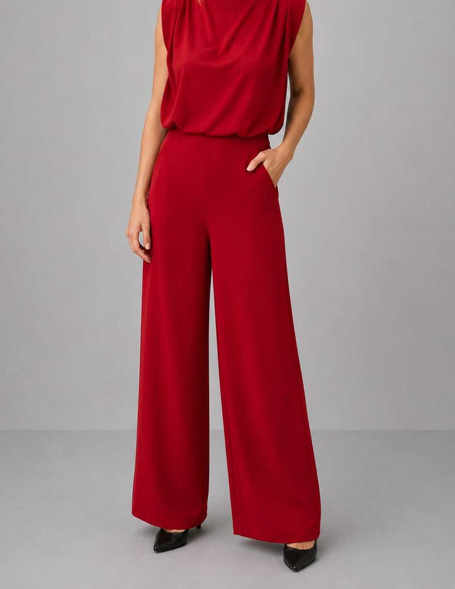 Pantalón regular salsa regular para mujer